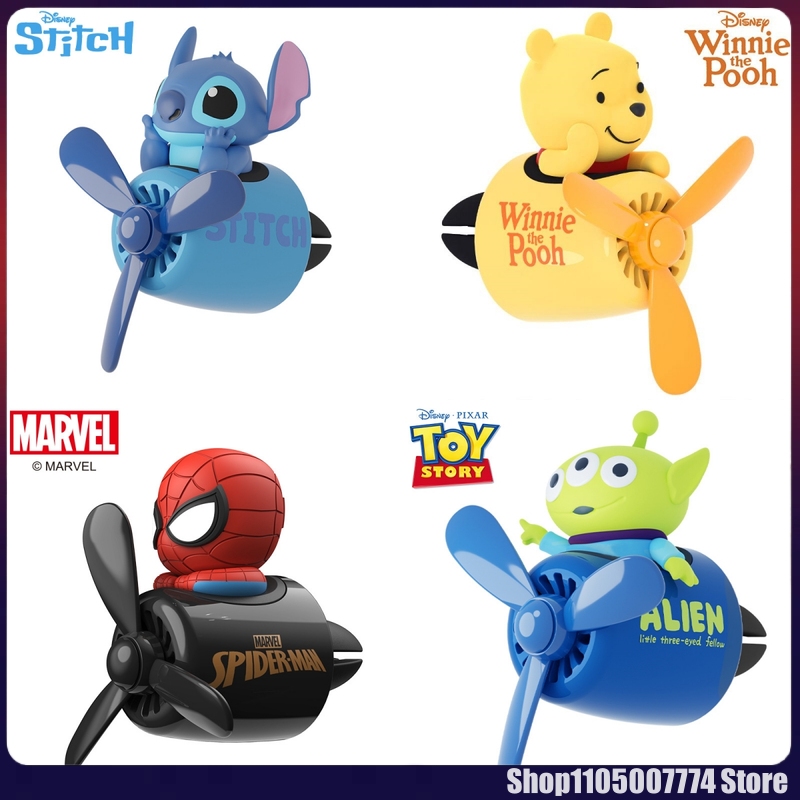 Car Accessories Cute - Stitch Spiderman Alien Characters Car Mounted