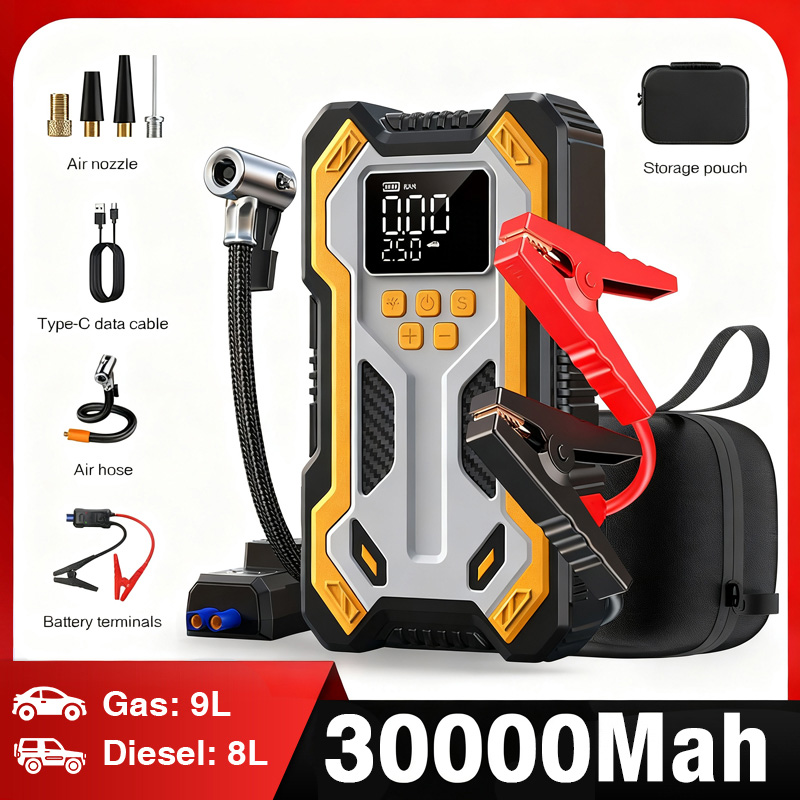 Portable Jump Starter - Jump Starter with Air Compressor 7000A