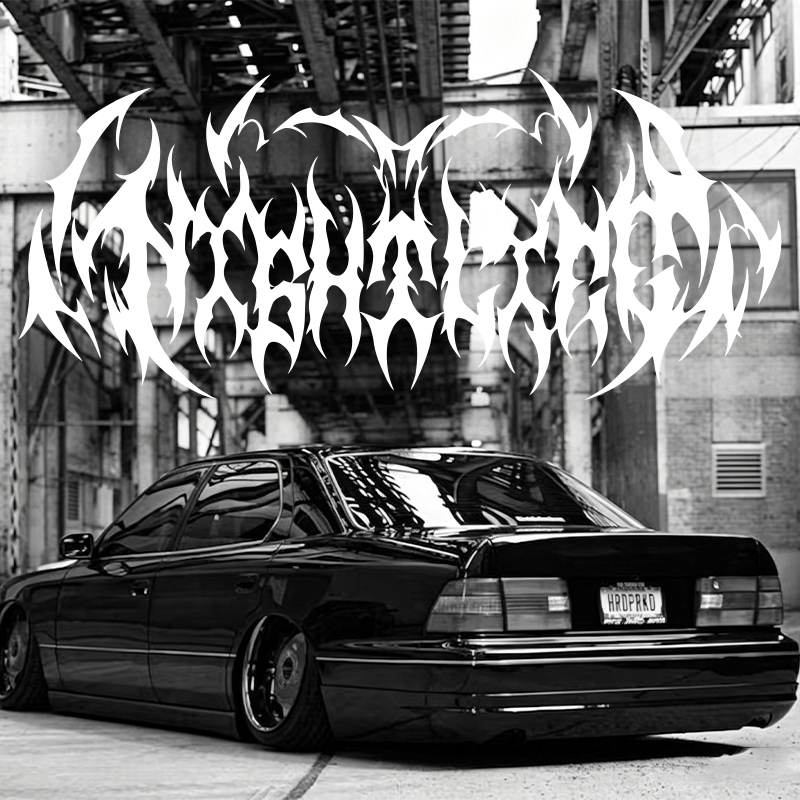 Car Accessories Banner - Nightlife Gothic Style Car Stickers Decoration