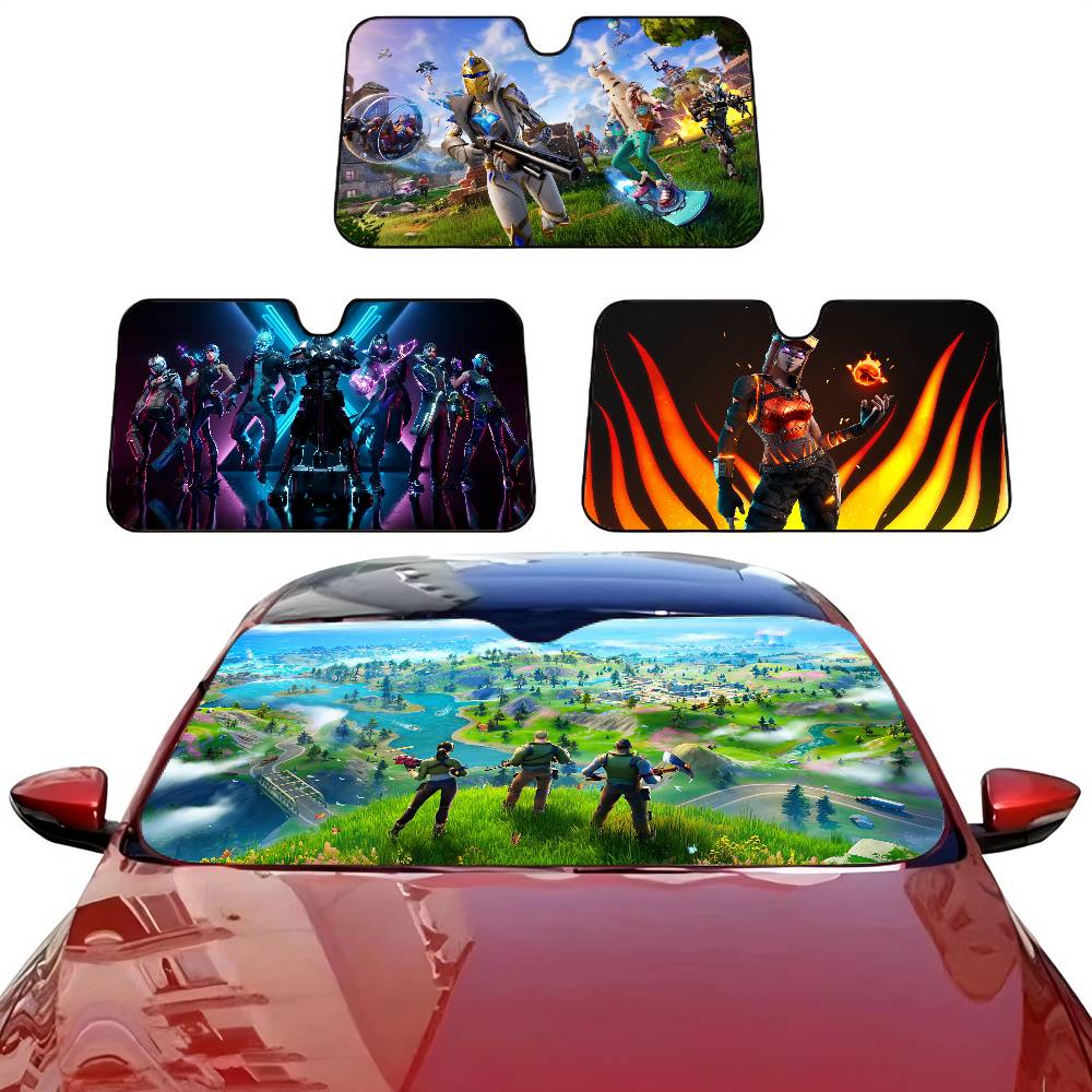 Car Accessories Window - Cartoon Game F-FortniteS Car Window Sun