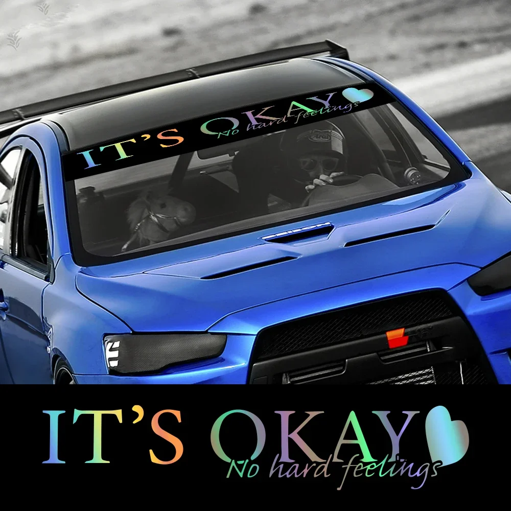 Car Accessories Banner - Car Sticker No Hard Feelings It'
