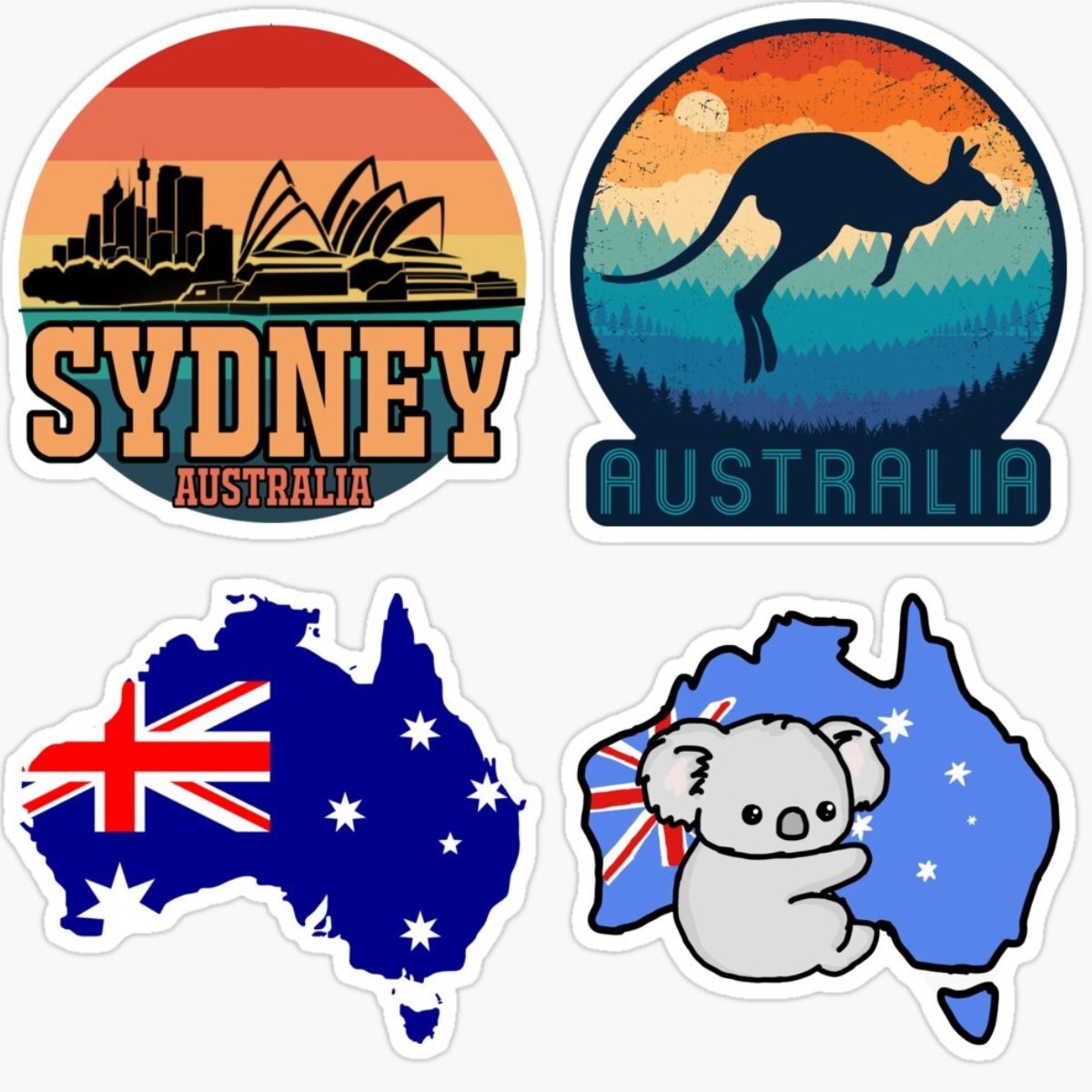 Australia Map BUMPER STICKER V - Car Accessories Australia review and price