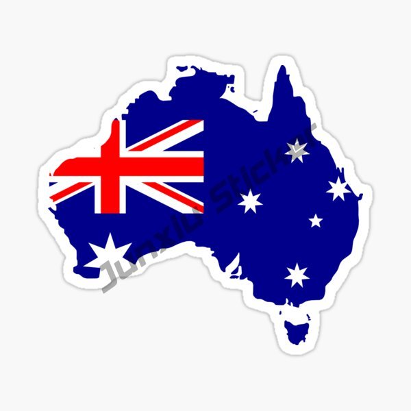 Australia Map BUMPER STICKER V - Car Accessories Australia review and price