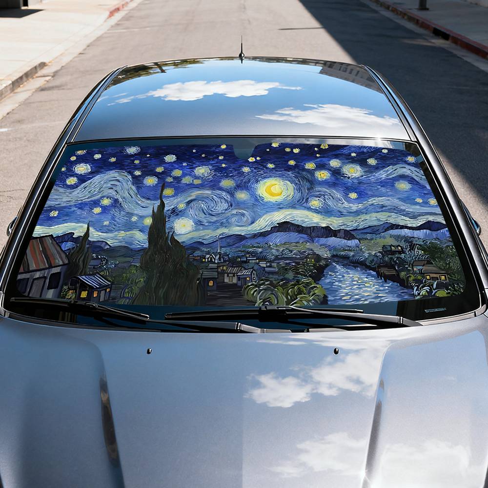 Starry Night V-Van G-Gogh Car  - Car Accessories Window review and price