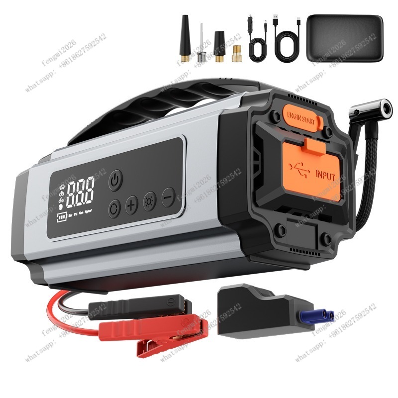 Portable Car Tire Inflator Pum - Portable Jump Starter review and price