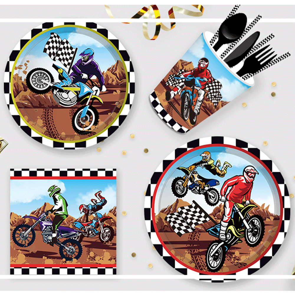 Motorcycle Theme Happy Birthda - Car Accessories Banner review and price