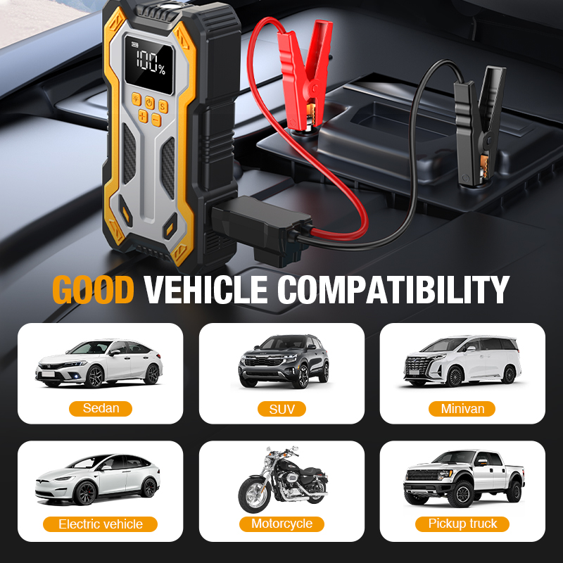Jump Starter with Air Compress - Portable Jump Starter review and price