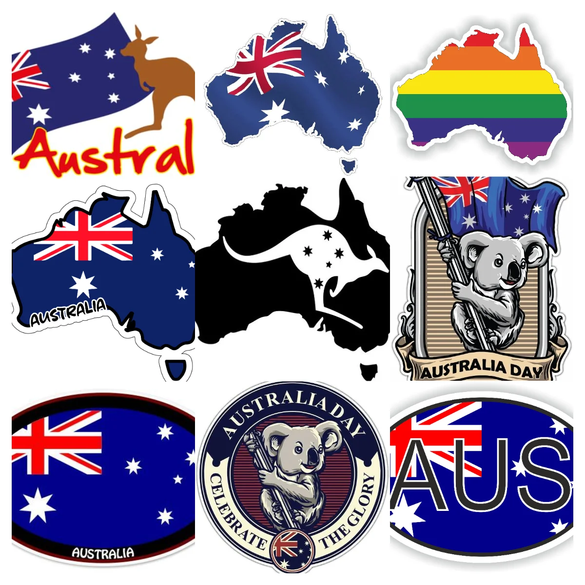AUS Australia Flag Map Emblem  - Car Accessories Australia review and price