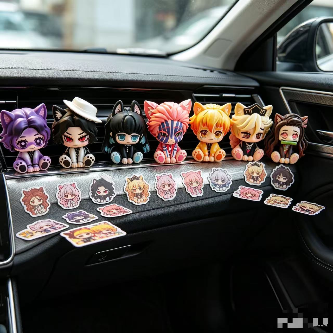 Demon Slayer Cute Chibi Figuri - Car Accessories Cute review and price