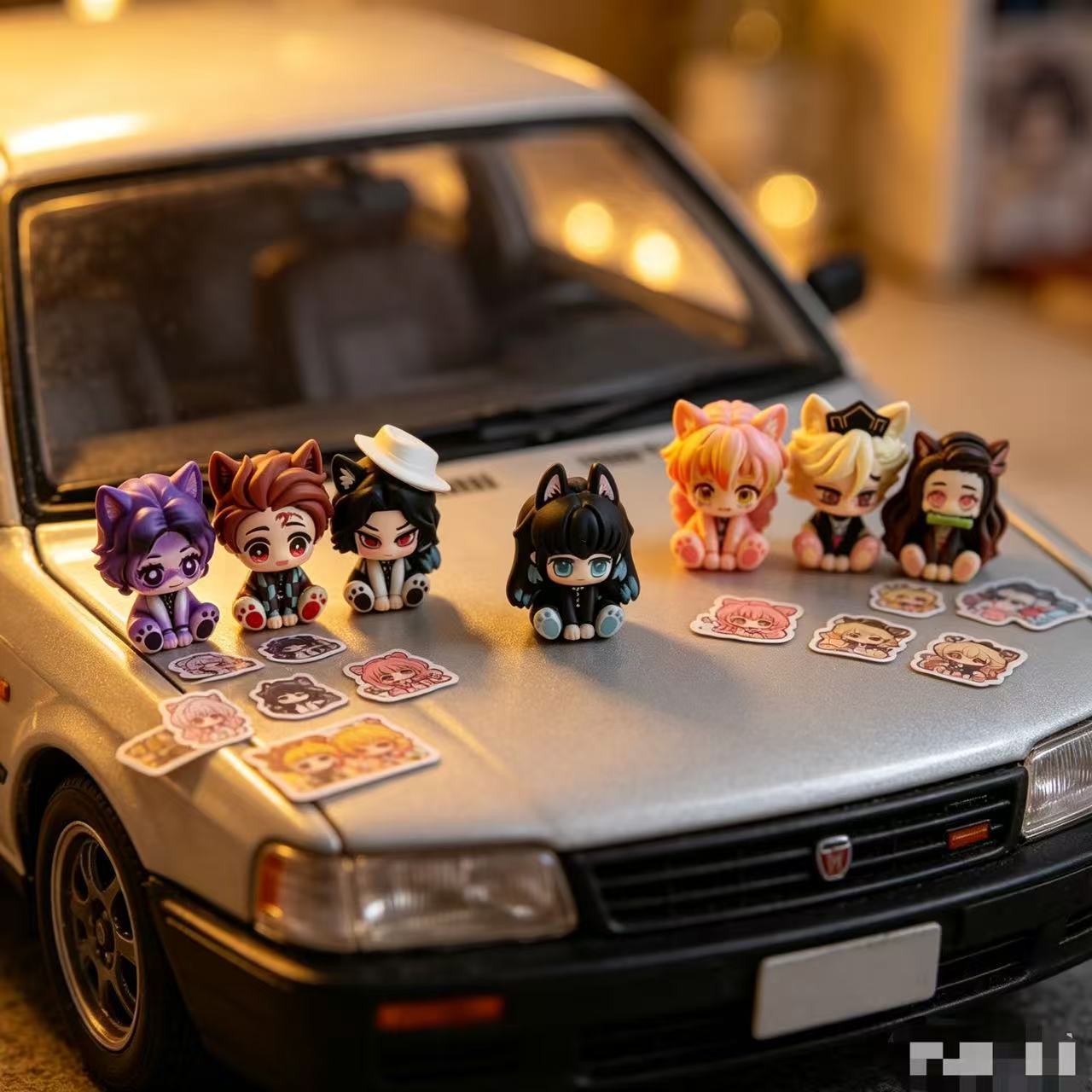 Demon Slayer Cute Chibi Figuri - Car Accessories Cute review and price