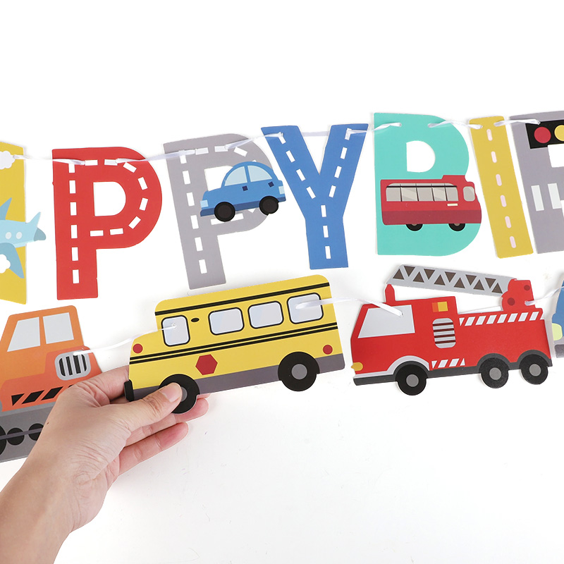 Cartoon Car Happy Birthday Ban - Car Accessories Banner review and price