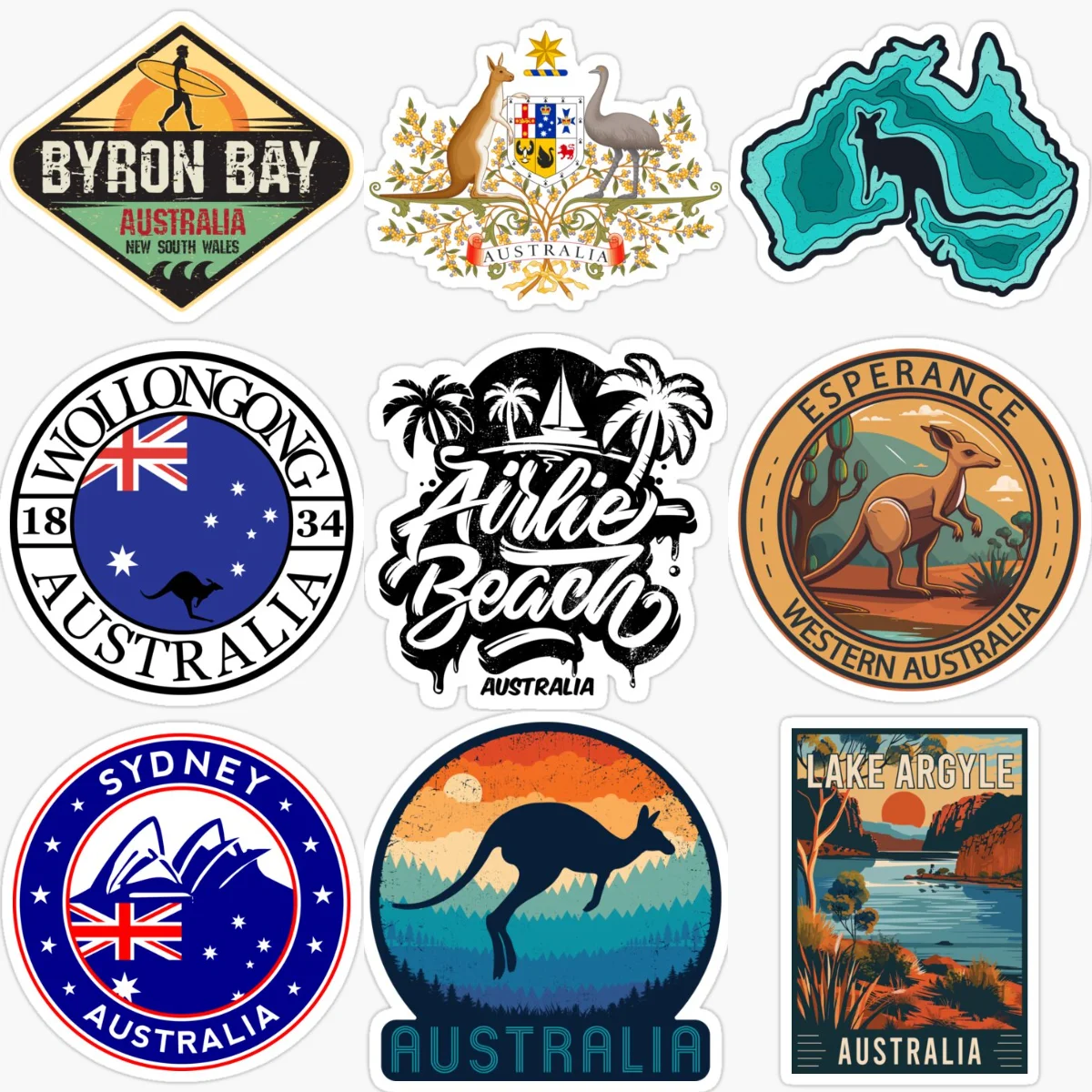 Australia Flag Map Kangaroo Em - Car Accessories Australia review and price
