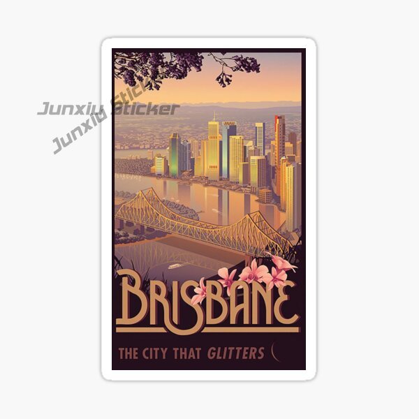 Australia BRISBANE Flag Vinyl  - Car Accessories Australia review and price