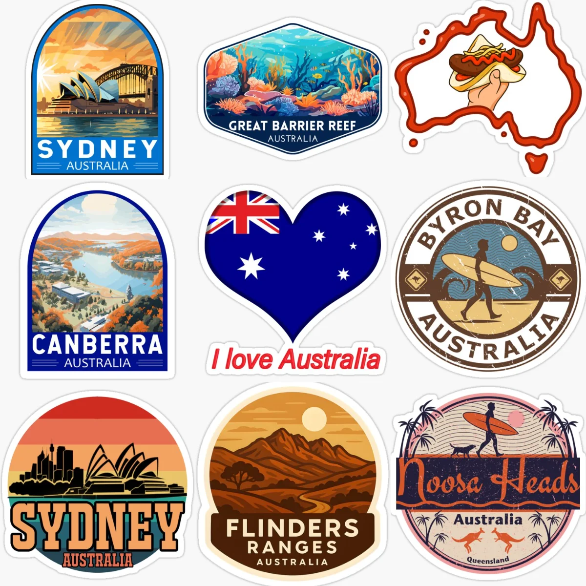AUS Australia Flag Map Emblem  - Car Accessories Australia review and price