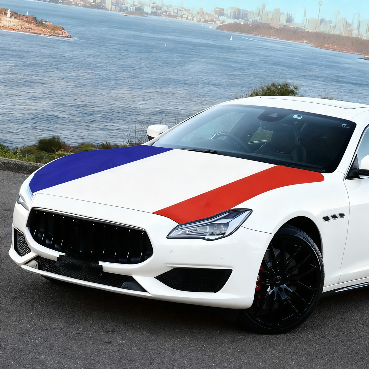 France Hood Flag Cover 155 Cm  - Car Accessories Banner review and price