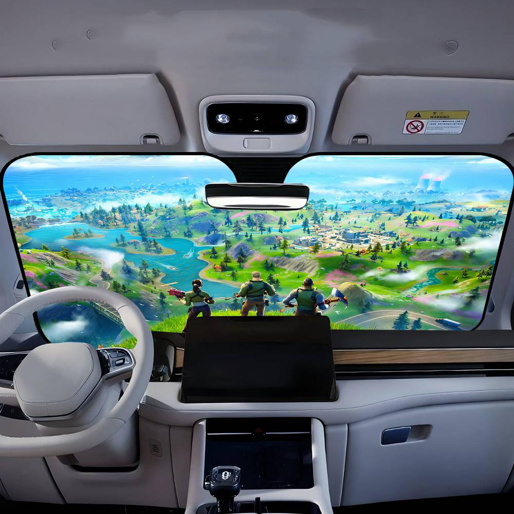 Cartoon Game F-FortniteS Car W - Car Accessories Window review and price
