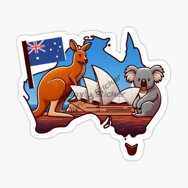AUS Australia Flag Map Scenery - Car Accessories Australia review and price