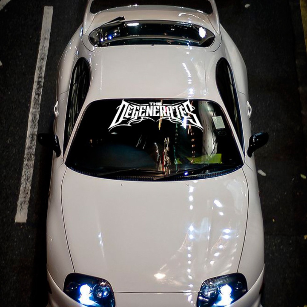 1pc THE DEGENERATES JDM Sport  - Car Accessories Banner review and price