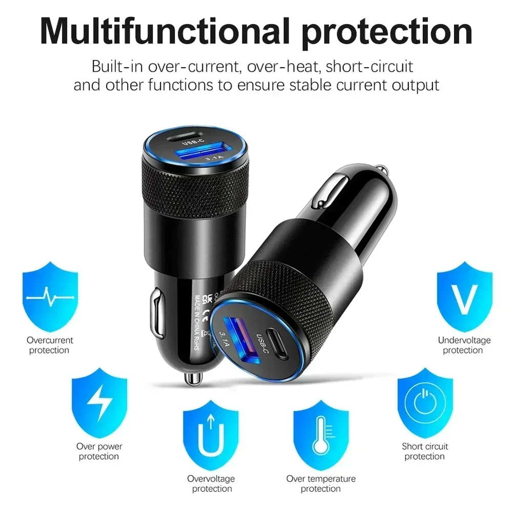 1PCS 65W USB Car Charger Quick - Car Accessories Quick Delivery review and price