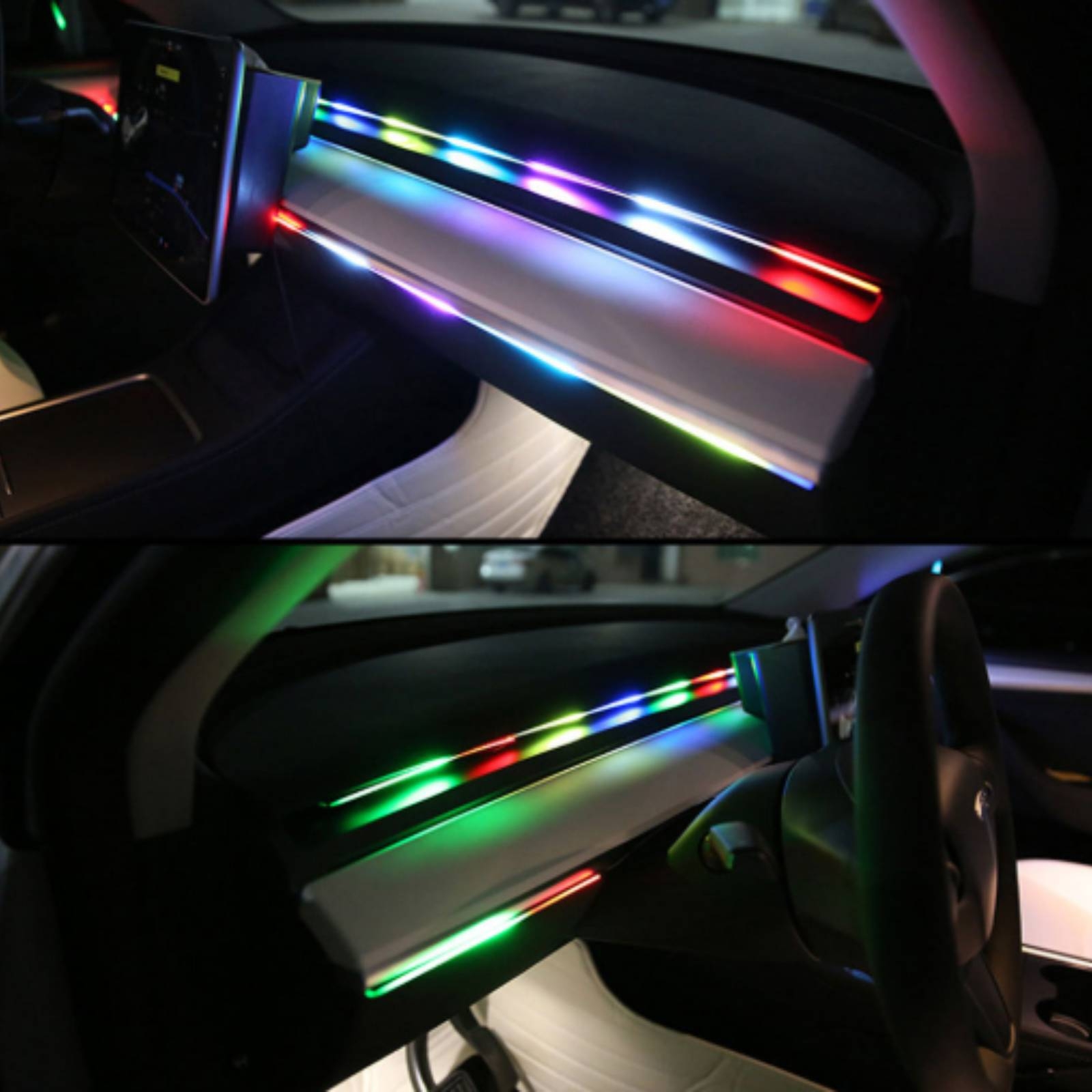 6 Pieces Acrylic Interior Car  - Led Interior Ambient Light review and price